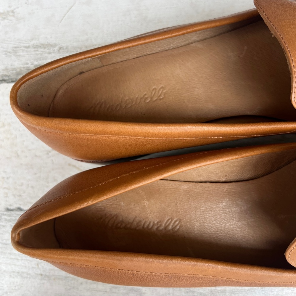 Madewell Brown Leather Loafers with Horse Design Shoes Size 9 - Picture 10 of 13